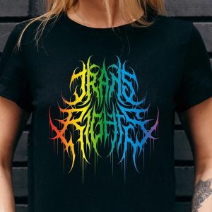 MEN'S COTTON T-SHIRT Trans Right print on chest and back side
