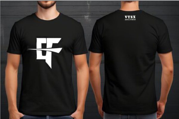 MEN'S COTTON T-SHIRT CLAN FAZAE CF print on chest