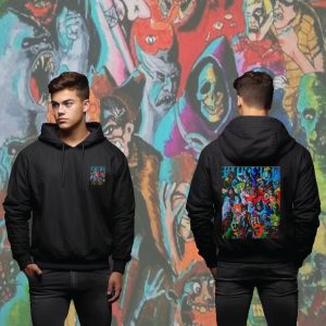 Mens Long Sleeve COTTON TERRY FLECE Drawstring Pullover Hoodie  Printed Graphic Comfy Hooded  New Hudi - 33