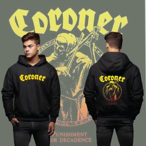 Mens Long Sleeve COTTON TERRY FLECE Drawstring Pullover Hoodie  Printed Graphic Comfy Hooded  coroner -hudi 1