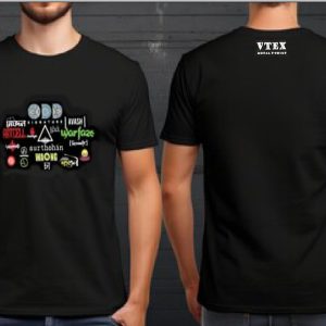 MEN'S COTTON T-SHIRT ALL Brand with Signature Print on chest