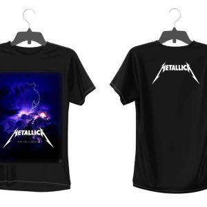 MEN'S COTTON T-SHIRT METALICA Blue PRINT