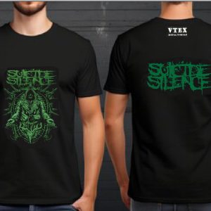 Mens Cotton T-shirt Suicite Silence
