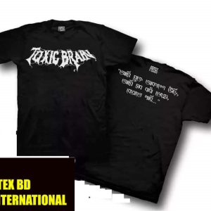 MEN'S COTTON T-SHIRT Toxic brain Print on chest