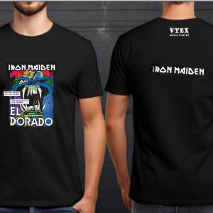 MEN'S COTTON T-SHIRT IRON MAIDEN REGULAR PRINT
