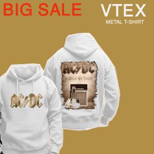 Men's Long Sleeve COTTON inside brush TERRY FLECE - Drawstring Pullover Printed -SOLID - Comfy Hoodie -hudi - Hudy- ACDC White version