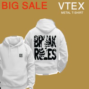 Men's Long Sleeve COTTON inside brush TERRY FLECE - Drawstring Pullover Printed -SOLID - Comfy Hoodie -hudi - Hudy- BREAK  White version