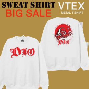 MEN'S COTTON TERRY FLECE SWEAT SHIRT  White color - DIO  Print