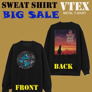 MEN'S COTTON TERRY FLECE SWEAT SHIRT SOLID BLACK COLOR WITH  EI OBELAY   PRINT