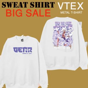 MEN'S COTTON TERRY FLECE SWEAT SHIRT  White color - GERR Print